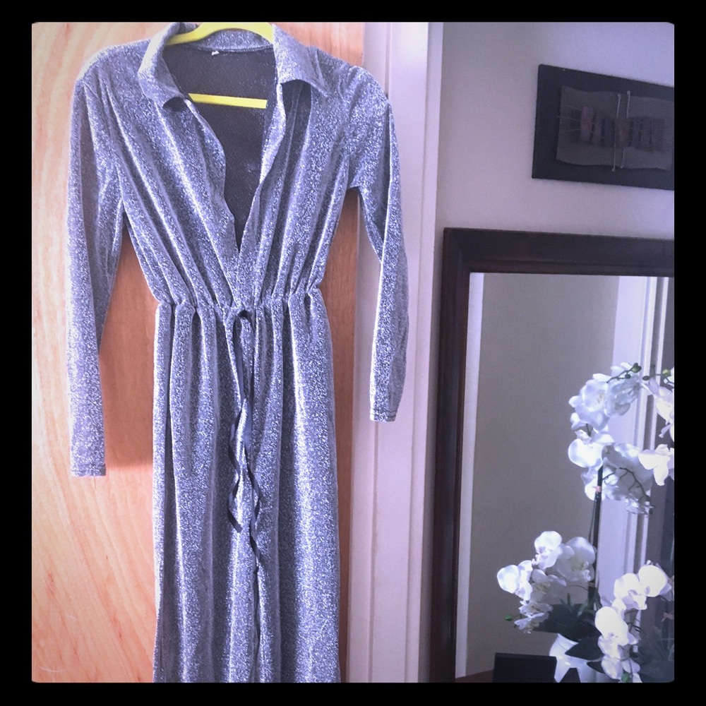 NWT -Metallic jumpsuit M/L
